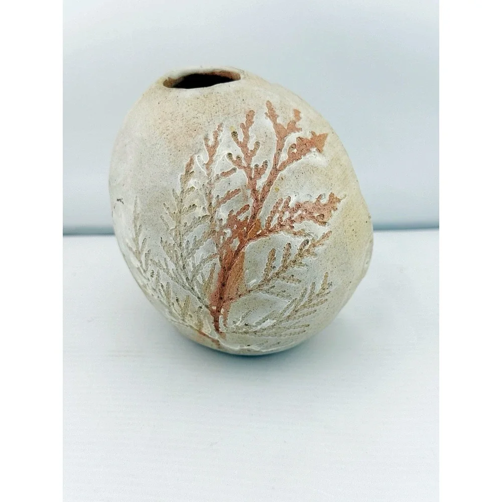 Rooted In Clay Handcrafted Vintage Pottery By Shana Brautigam With A Face Inside